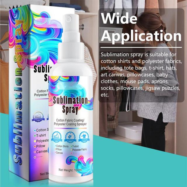 Sublimation Spray Sublimation Spray For Cotton Shirts 100ml Super Adhesion  High Gloss Sublimation Fluid For All Cotton T-shirt - AliExpress
